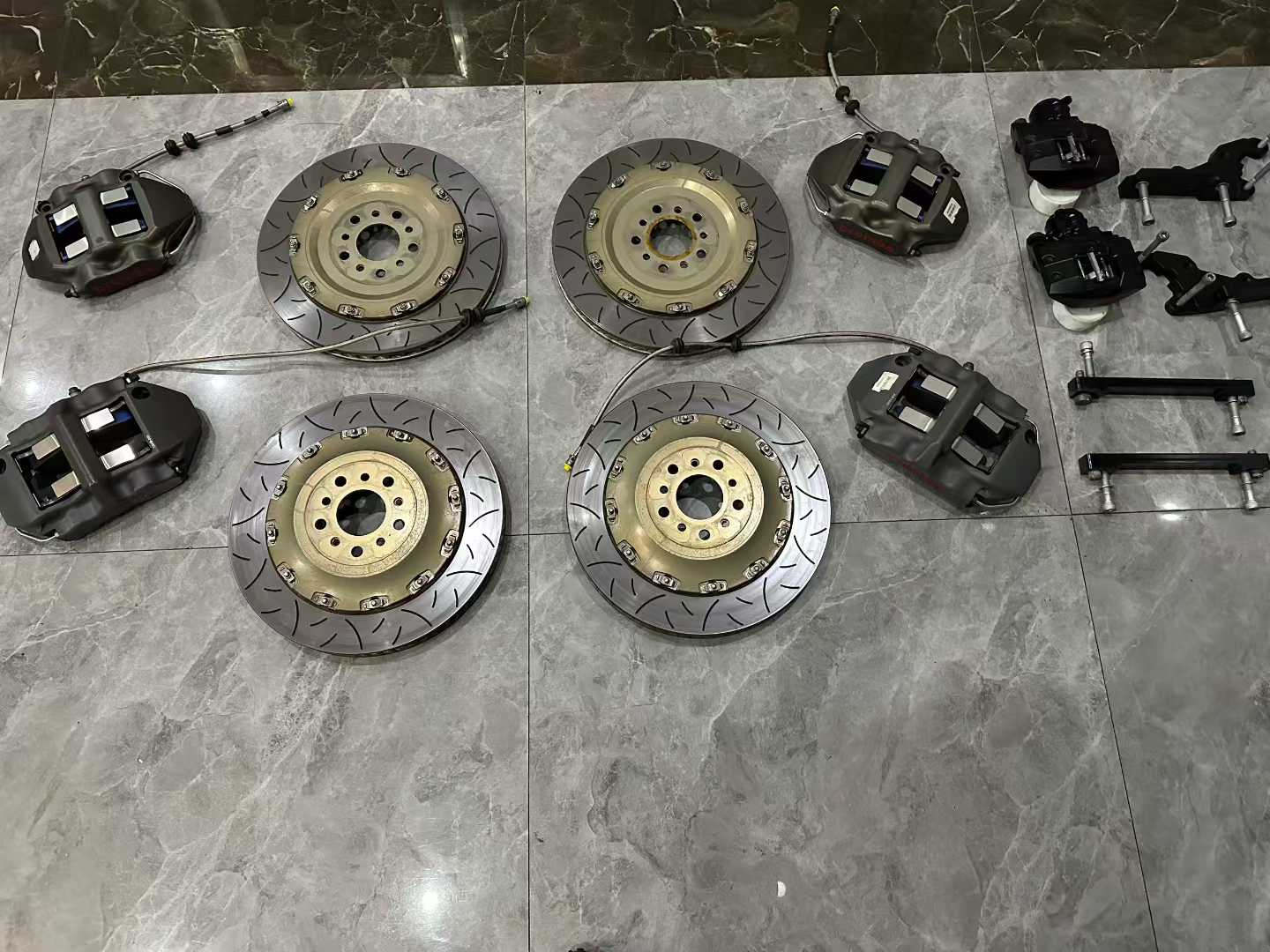 🇮🇹 BREMBO RACING XA6 + XA8 Racing Brake Kit - Pre-owned