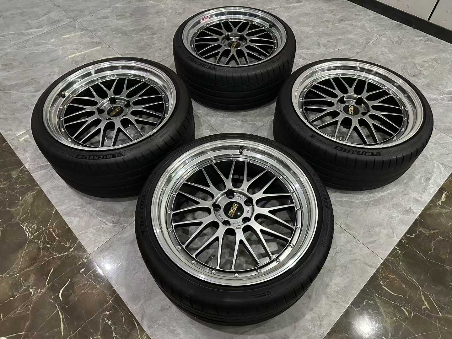 🇯🇵 BBS LM DB-BKBD 20" 2-Piece Forged Wheels - Pre-owned