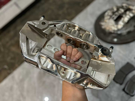🇬🇧 AP Racing Pro 5000R (CP9665) Nickel-Plated Brake Kit - 6-Piston Radi-CAL Calipers - Pre-owned