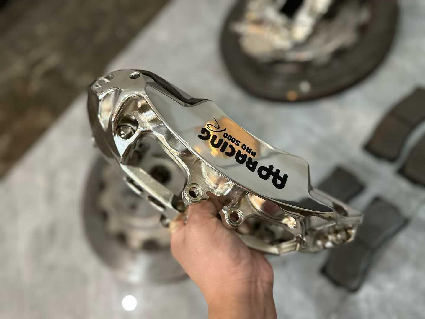 🇬🇧 AP Racing Pro 5000R (CP9665) Nickel-Plated Brake Kit - 6-Piston Radi-CAL Calipers - Pre-owned