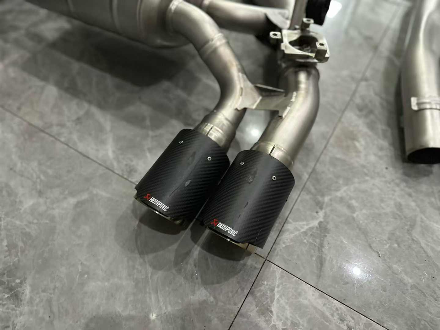 BMW M2 (F87) Akrapovič Titanium Evolution Line Exhaust w/ Carbon Fiber Tips - Pre-owned