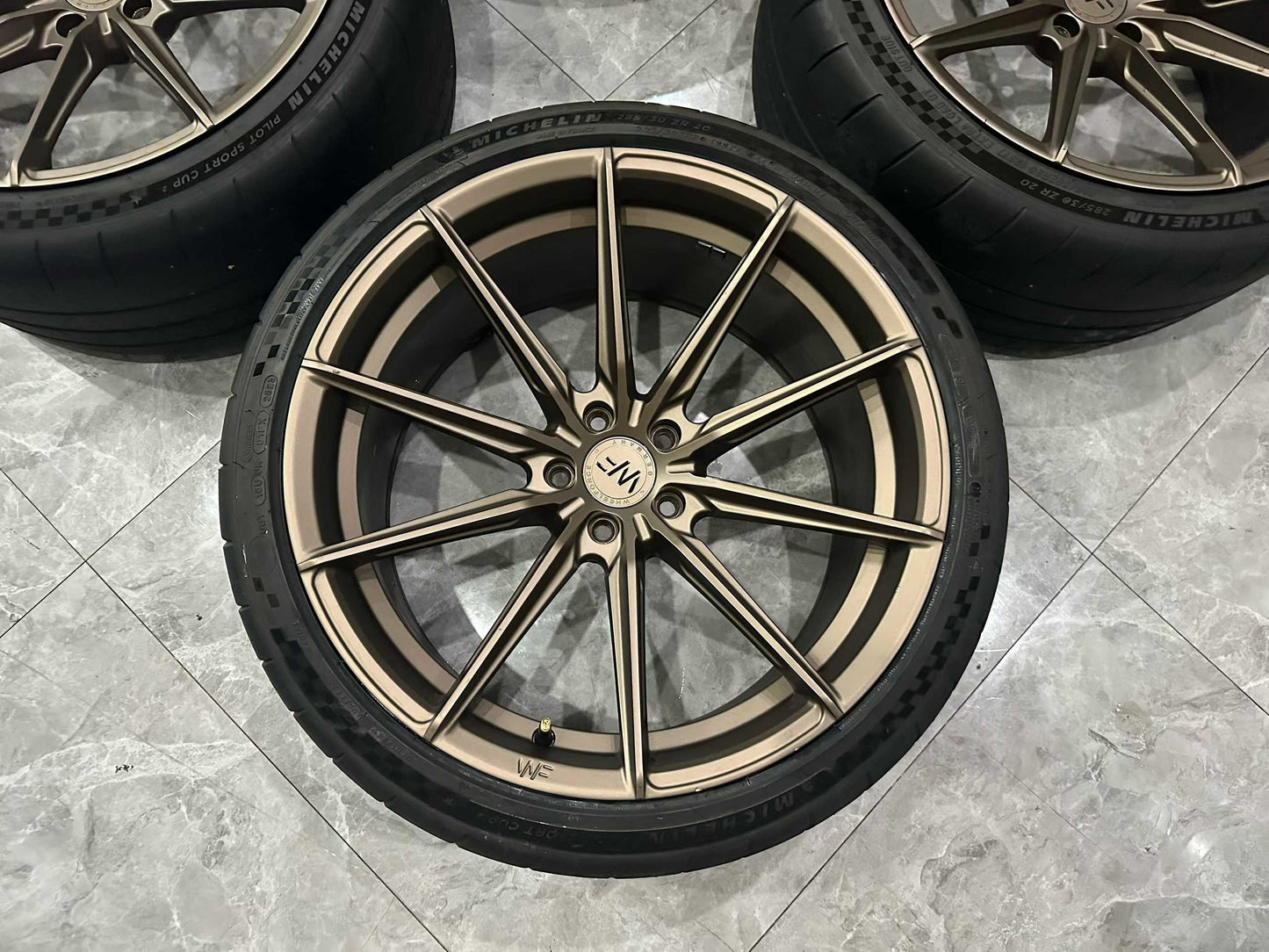 🇩🇪 WheelForce WF CF3 Gloss Bronze 20" Forged Wheels - Deep Concave Profile - Pre-owned