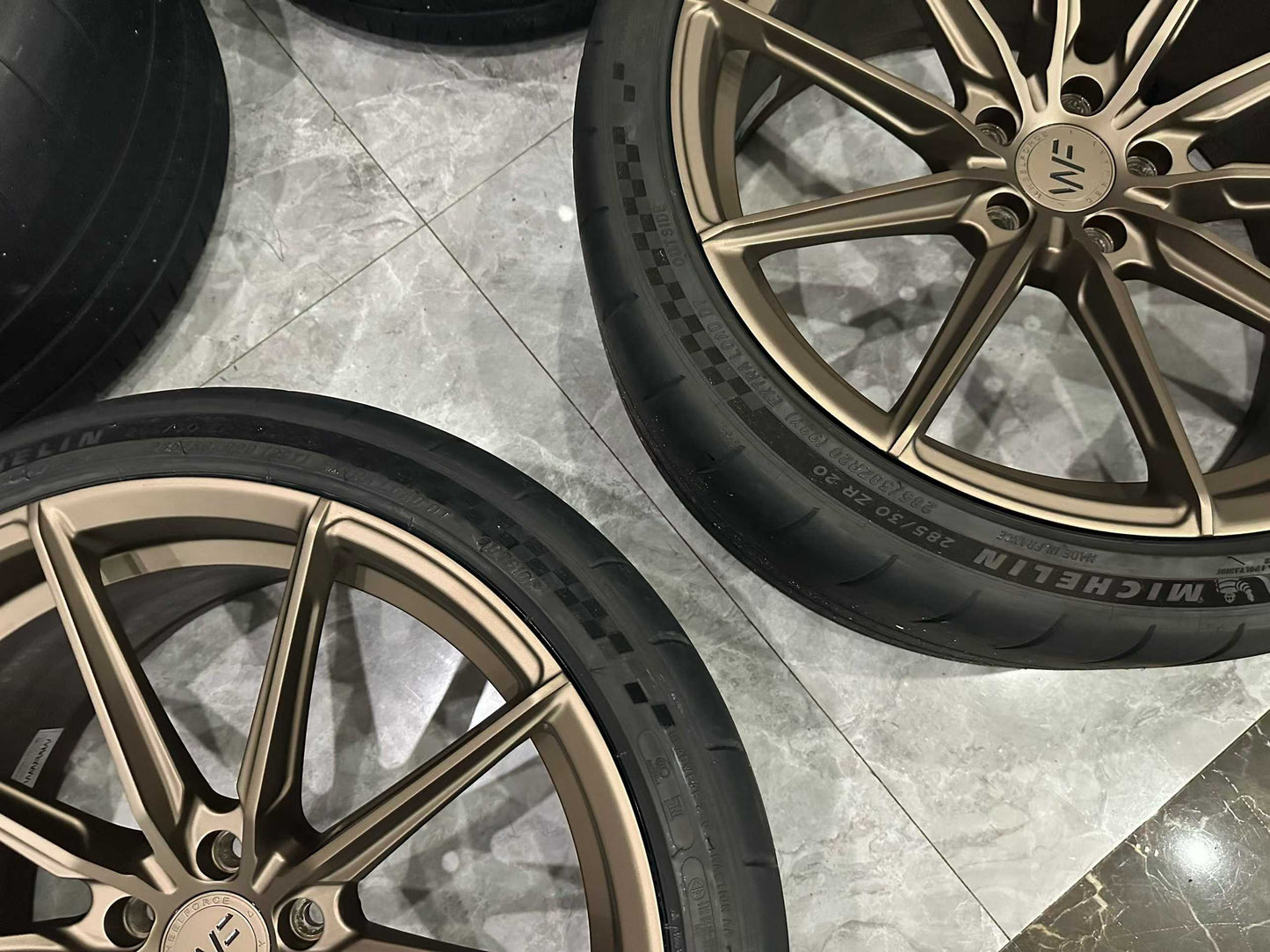 🇩🇪 WheelForce WF CF3 Gloss Bronze 20" Forged Wheels - Deep Concave Profile - Pre-owned