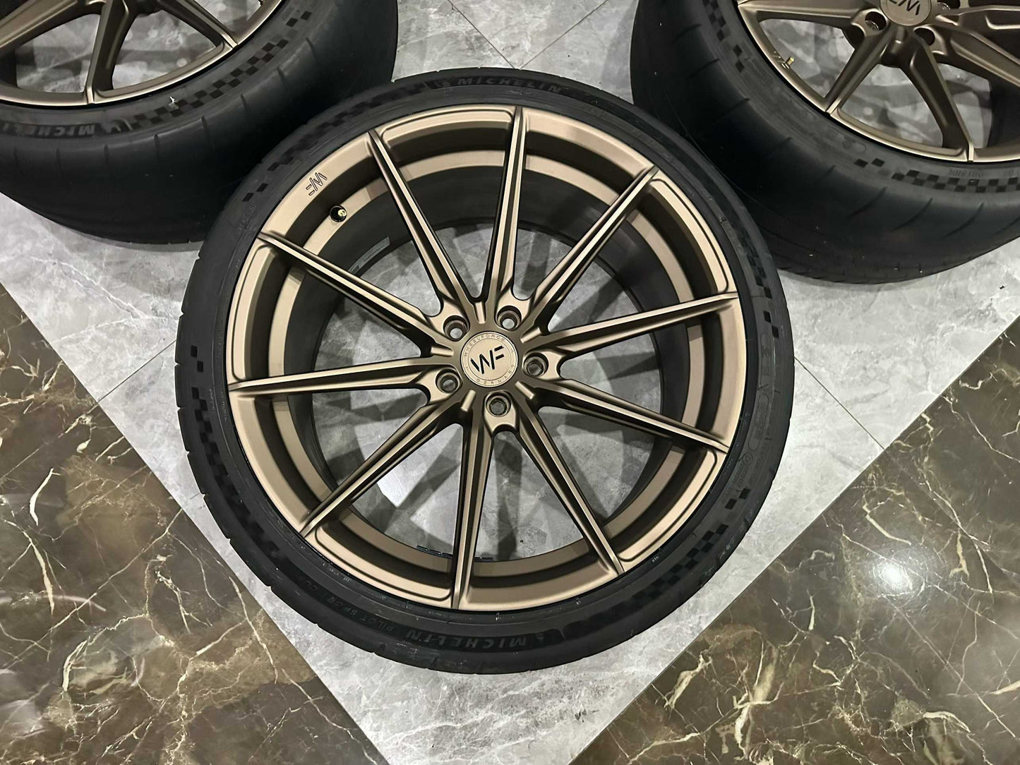 🇩🇪 WheelForce WF CF3 Gloss Bronze 20" Forged Wheels - Deep Concave Profile - Pre-owned