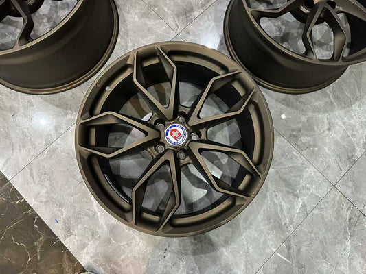 🇺🇸 HRE P201 Monoblok Forged Wheels in Bronze - Pre-owned