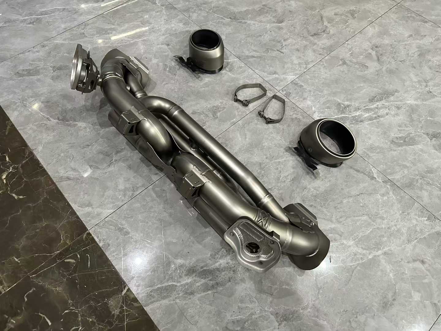 Porsche 911 (992) Akrapovič Titanium Slip-On Race Line System - Pre-owned