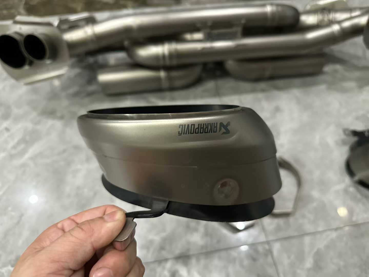 Porsche 911 (992) Akrapovič Titanium Slip-On Race Line System - Pre-owned