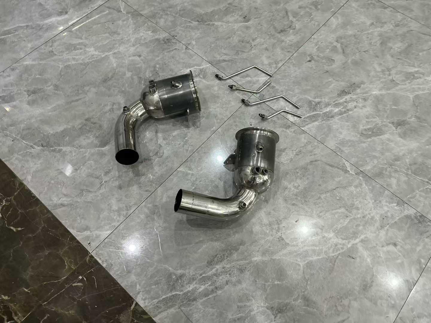 Porsche 992 Capristo 200-Cell High-Flow Downpipes - Pre-owned