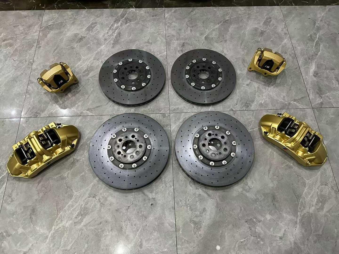 BMW M4 (G82) Genuine Carbon Ceramic Brake (CCB) Kit - Gold Finish - Pre-owned