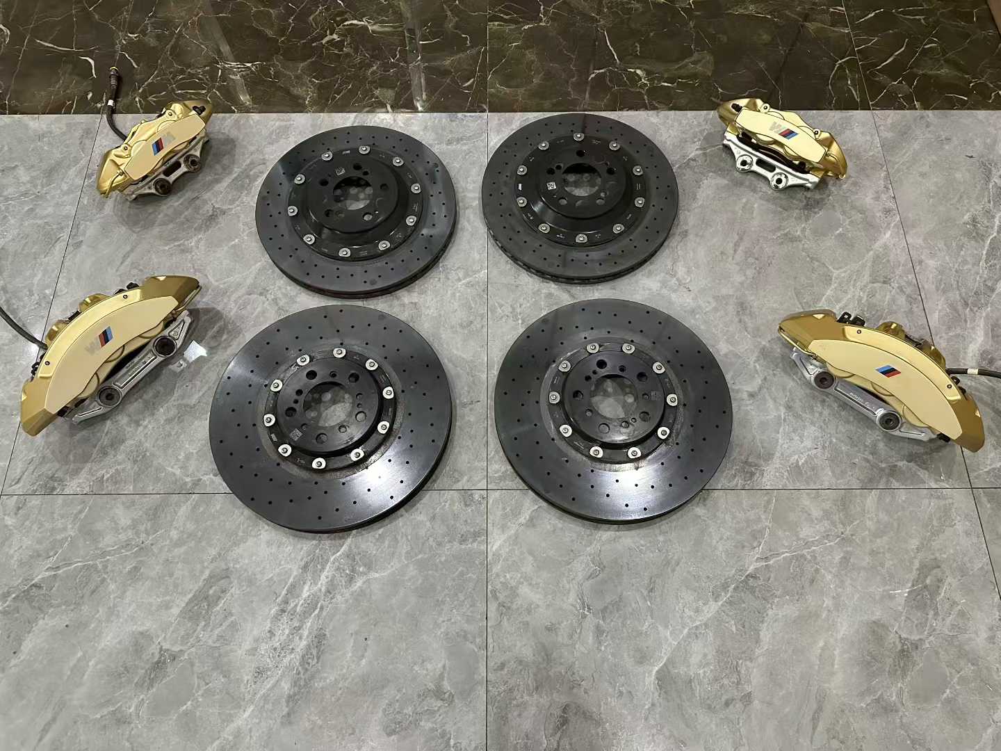 BMW M4 (F82) Genuine M-Performance Carbon Ceramic Brake Kit - Gold Finish - Pre-owned