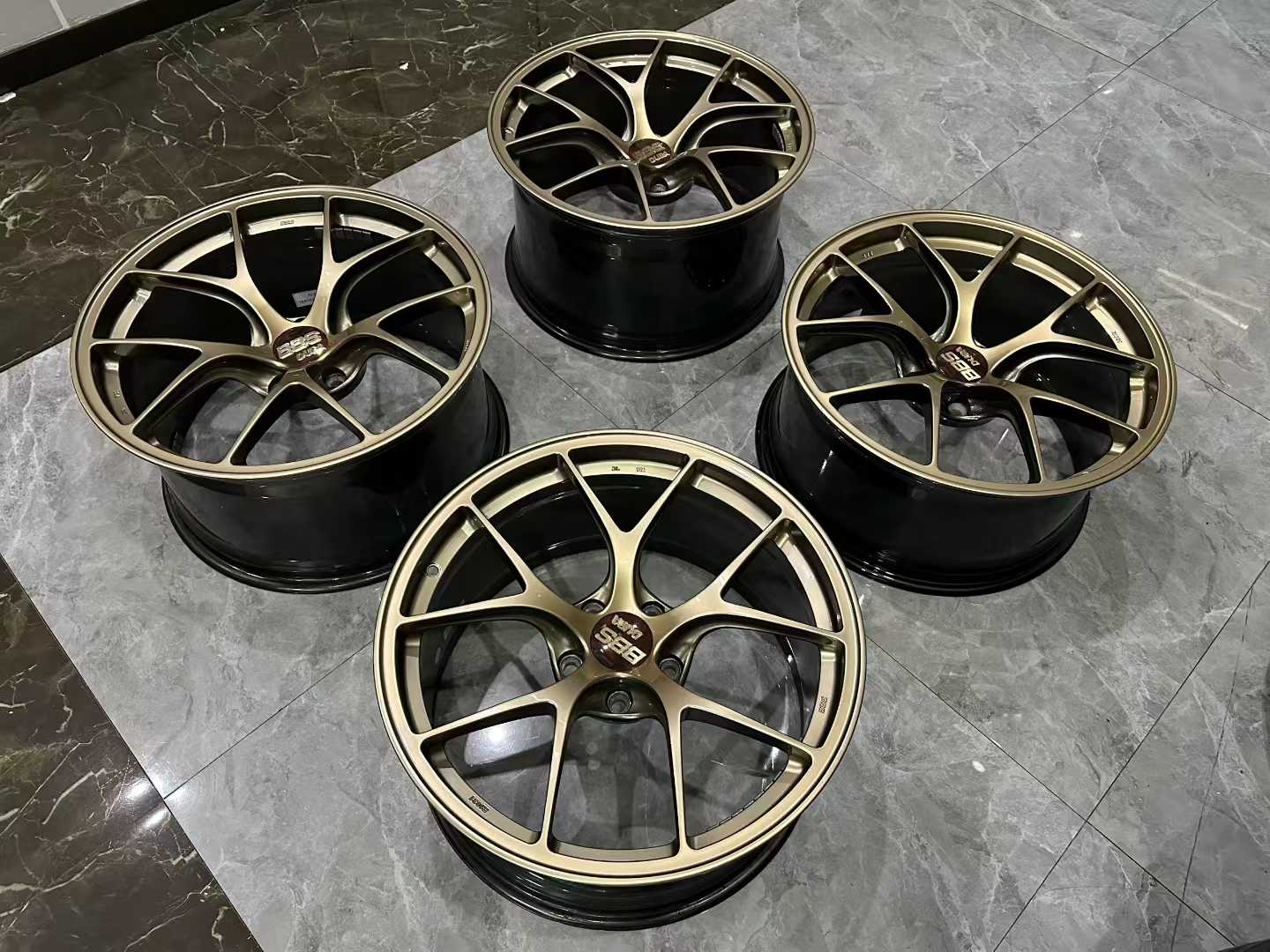 🇯🇵 BBS RI-D Forged Monoblock Wheel Set - 19" Matte Bronze (MB) - Pre-owned