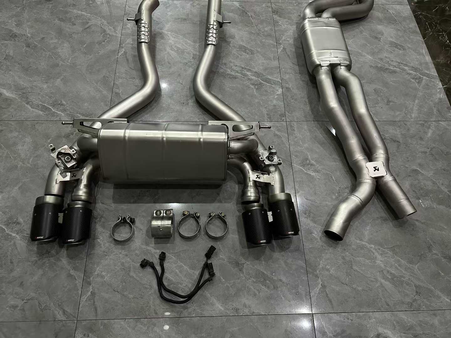 BMW M2C (F87) Akrapovič Titanium Evolution Line Exhaust w/ Carbon Fiber Tips - Pre-owned