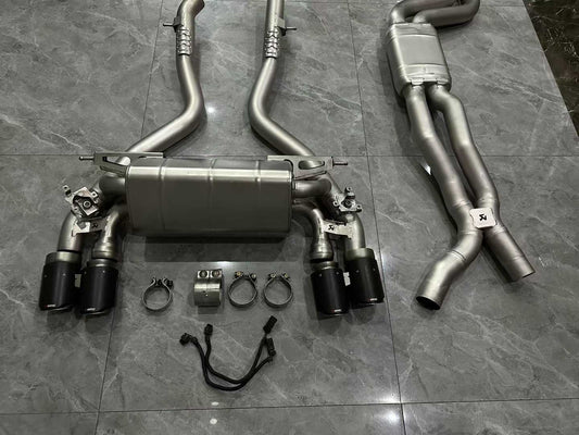 BMW M2C (F87) Akrapovič Titanium Evolution Line Exhaust w/ Carbon Fiber Tips - Pre-owned