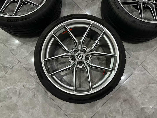 BMW M4 (G82) HRE FF21 FlowForm Wheel Set - 20" Liquid Silver - Pre-owned