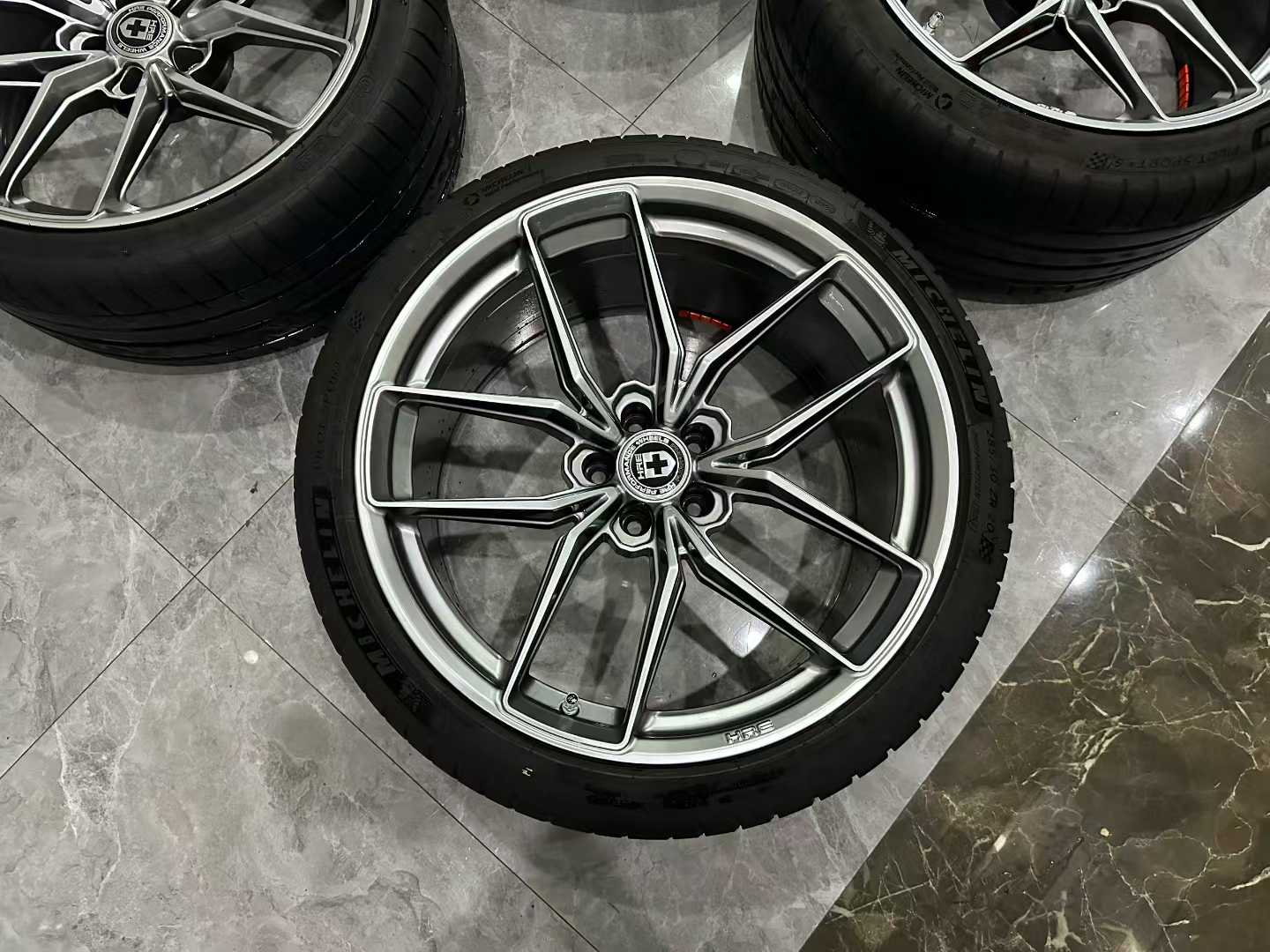 BMW M4 (G82) HRE FF21 FlowForm Wheel Set - 20" Liquid Silver - Pre-owned