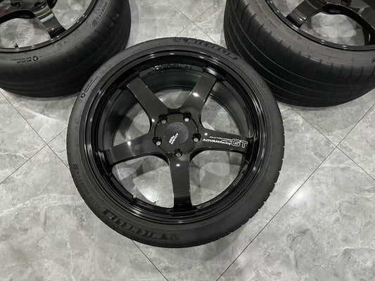 🇯🇵 ADVAN Racing GT Forged Monoblock Wheel Set - 20"/21" Staggered - Pre-owned