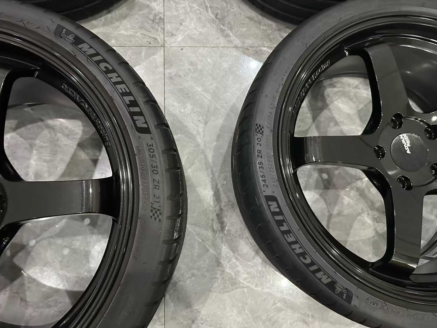 🇯🇵 ADVAN Racing GT Forged Monoblock Wheel Set - 20"/21" Staggered - Pre-owned
