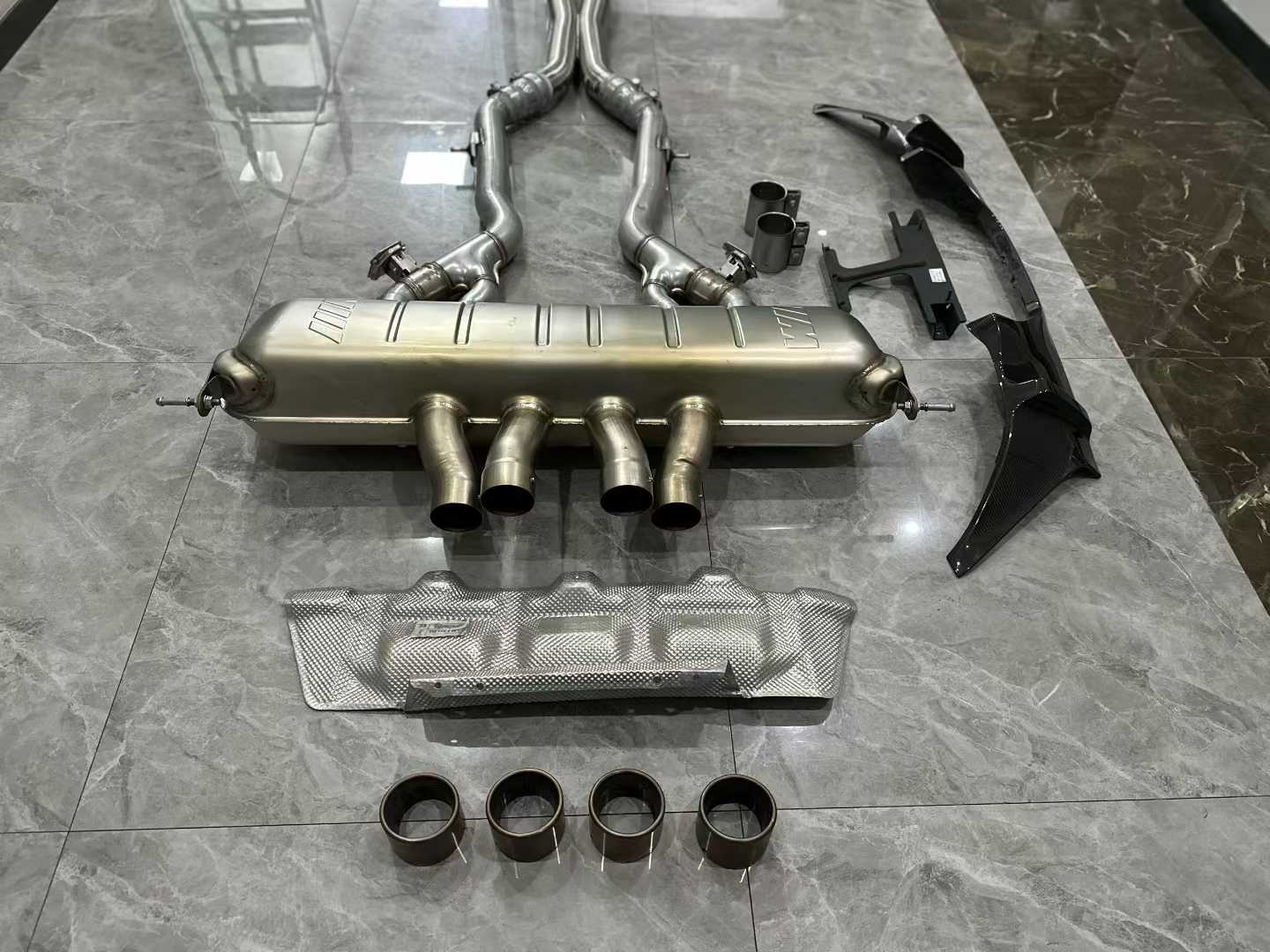BMW M2 (G87) M Performance Titanium Cat-Back Exhaust - Gatling Center Quad Tips - Pre-owned
