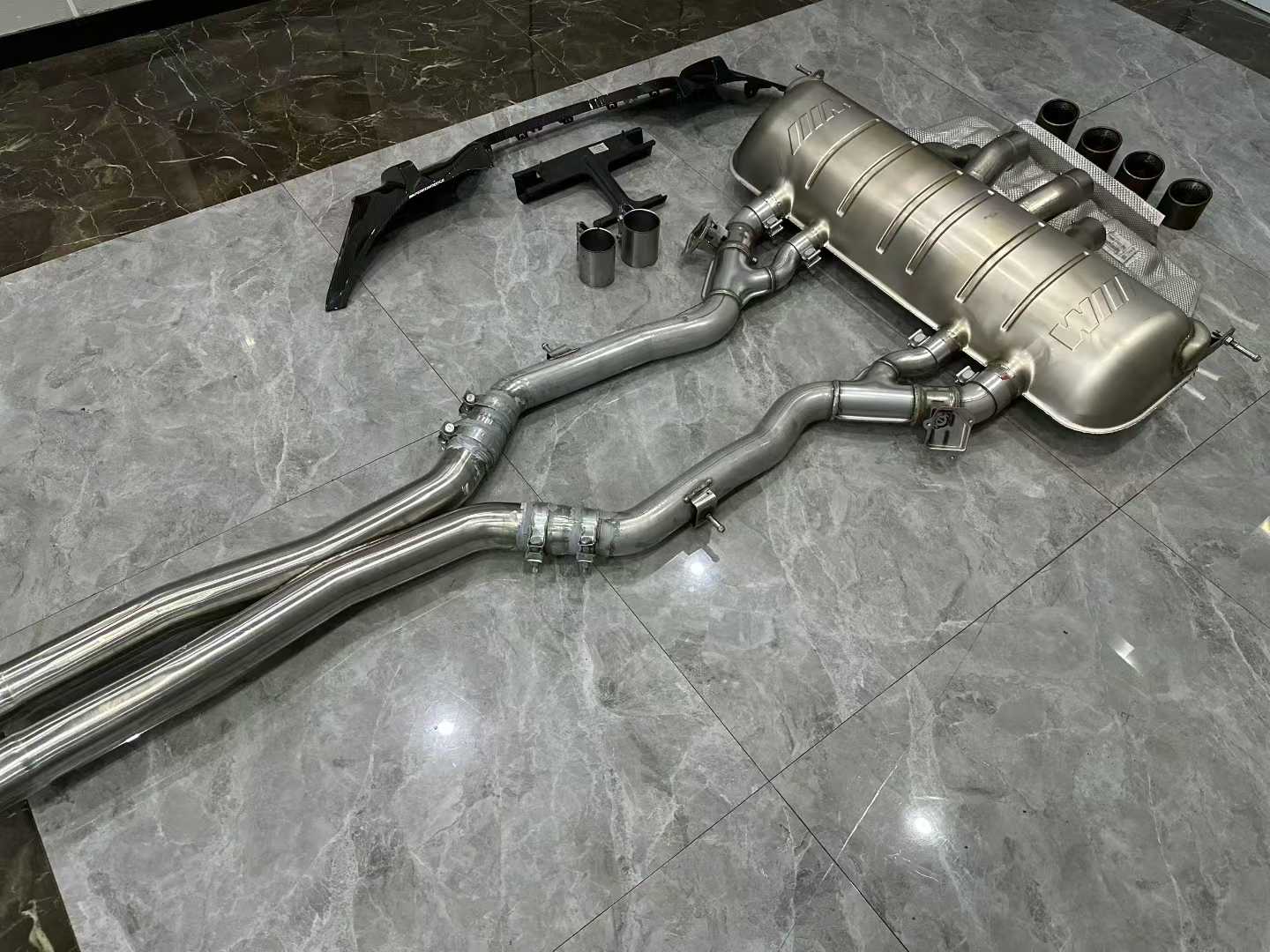BMW M2 (G87) M Performance Titanium Cat-Back Exhaust - Gatling Center Quad Tips - Pre-owned