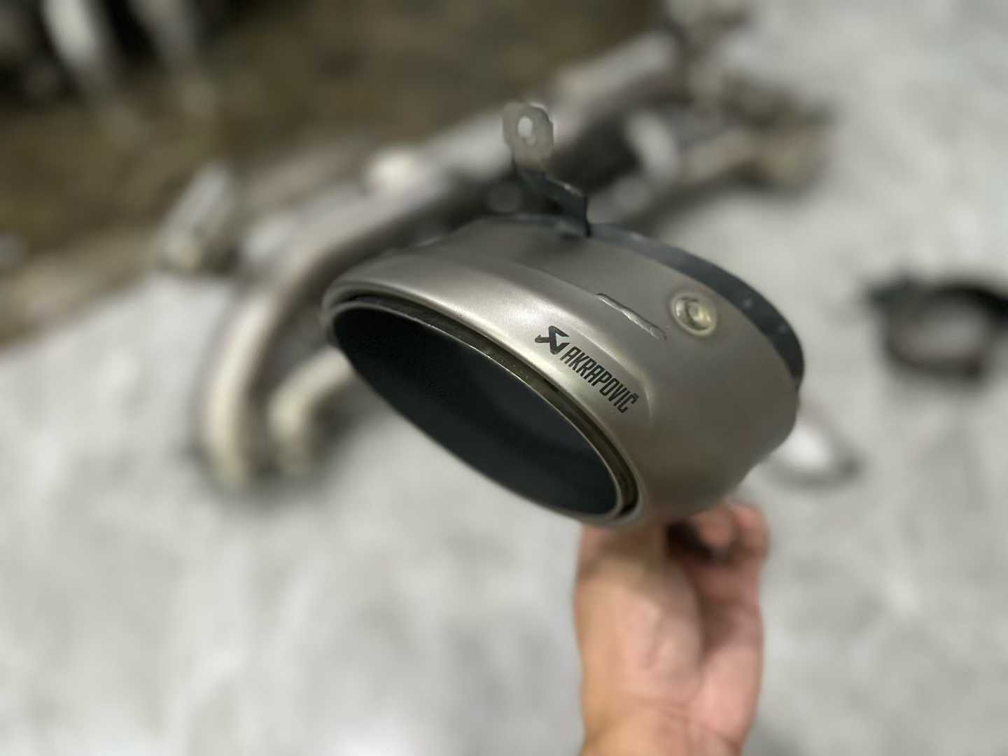 Porsche 911 (992) Akrapovič Titanium Slip-On Race Line System - Pre-owned