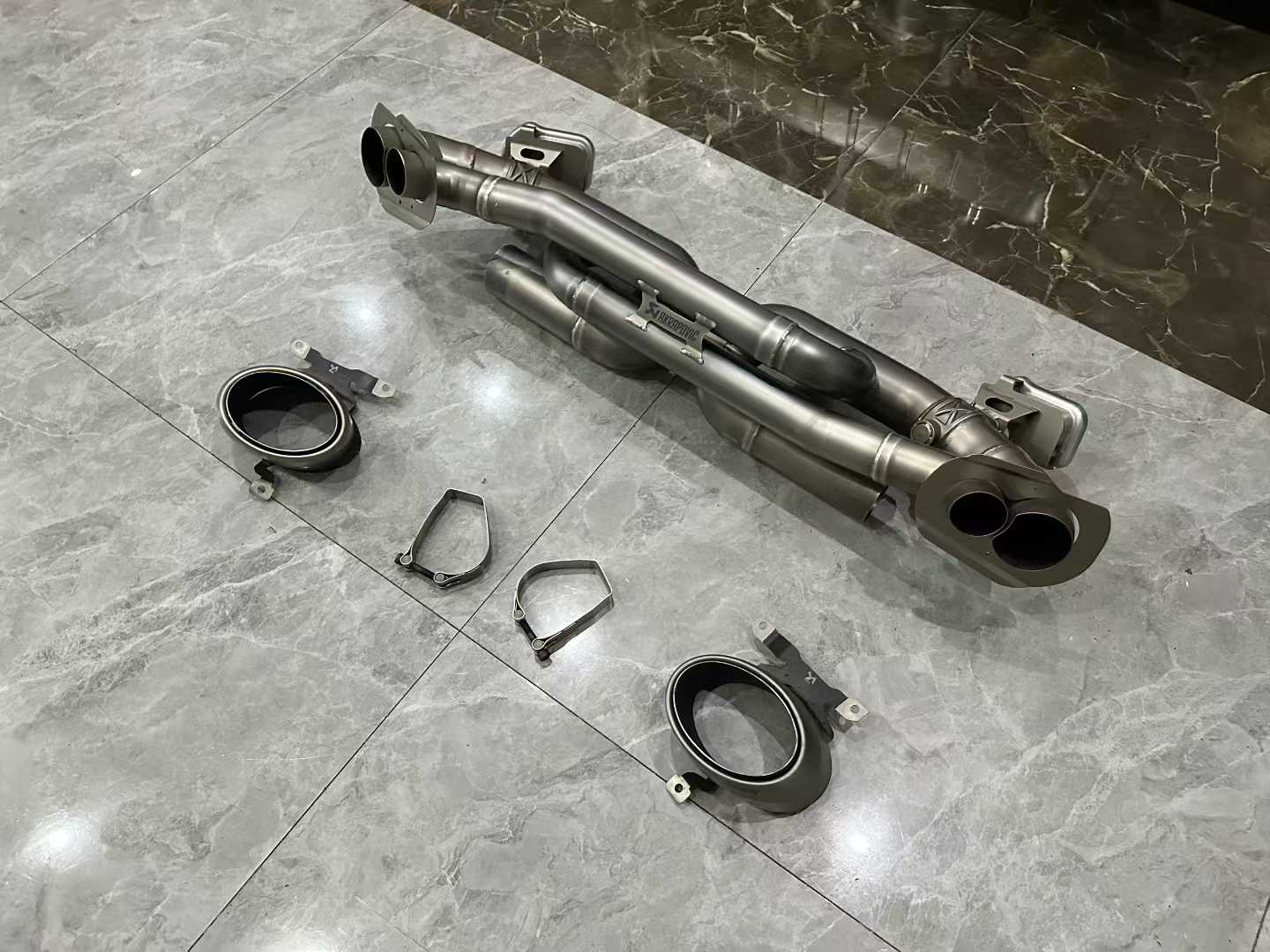Porsche 911 (992) Akrapovič Titanium Slip-On Race Line System - Pre-owned