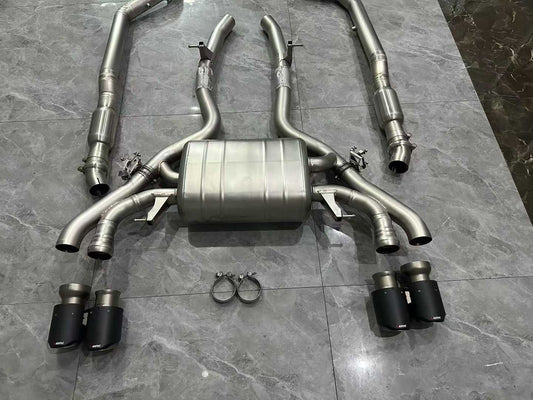 BMW X4M (F98) LCI Akrapovič Titanium Evolution Line Exhaust w/ Carbon Fiber Tips - Pre-owned