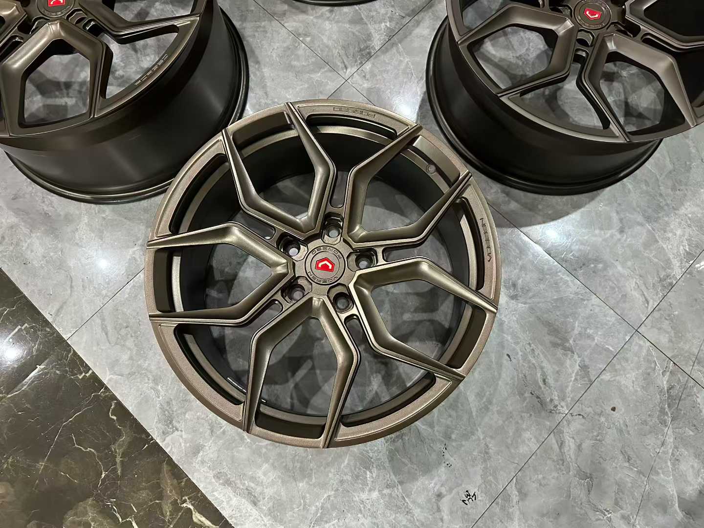 🇺🇸 Vossen EVO-3 Forged Wheels - Matte Bronze - Staggered 20"/21" - Pre-owned