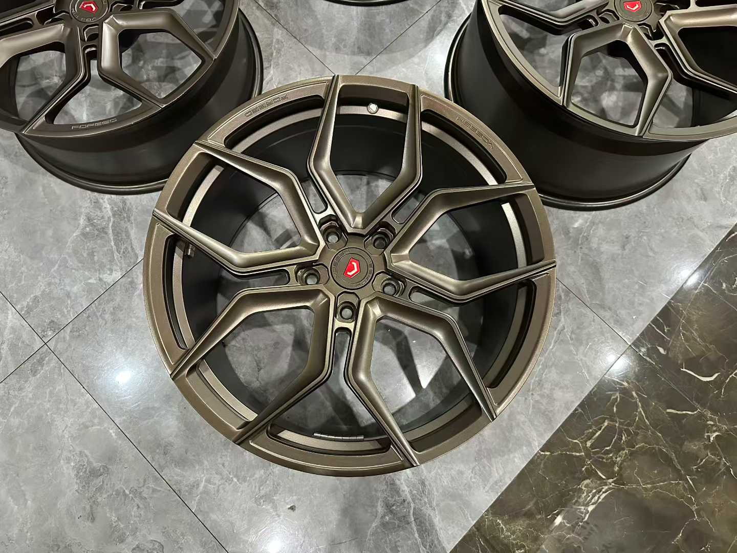 🇺🇸 Vossen EVO-3 Forged Wheels - Matte Bronze - Staggered 20"/21" - Pre-owned