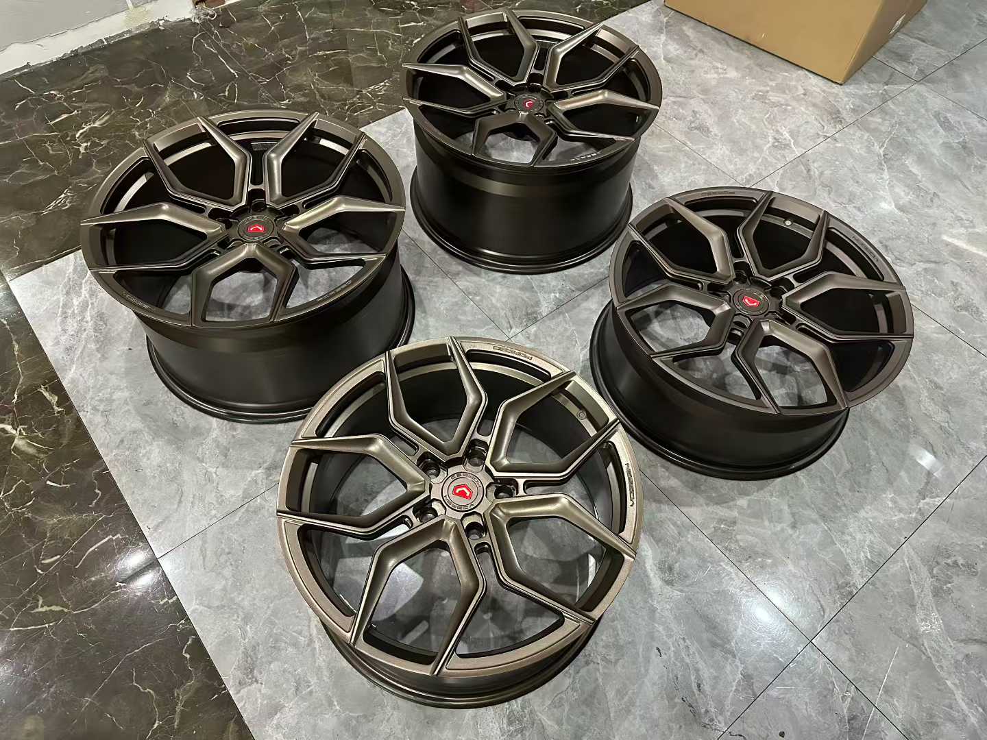 🇺🇸 Vossen EVO-3 Forged Wheels - Matte Bronze - Staggered 20"/21" - Pre-owned