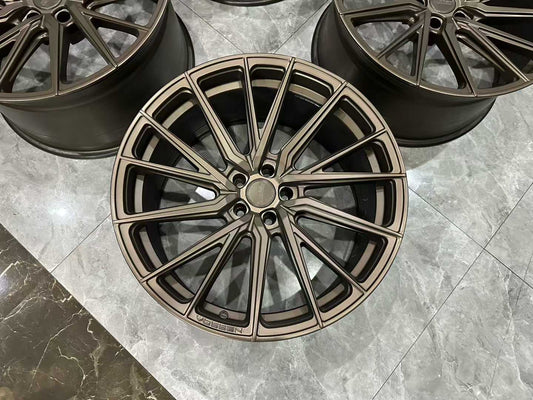 🇺🇸 Vossen HF-4T Hybrid Forged Wheels 21" - Matte Bronze - Pre-owned