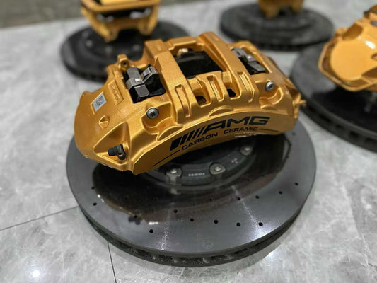 Mercedes-AMG E63S (W213) Genuine Carbon Ceramic Brake Kit - Gold Calipers Set - Pre-owned
