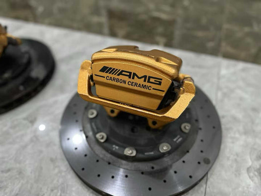 Mercedes-AMG E63S (W213) Genuine Carbon Ceramic Brake Kit - Gold Calipers Set - Pre-owned