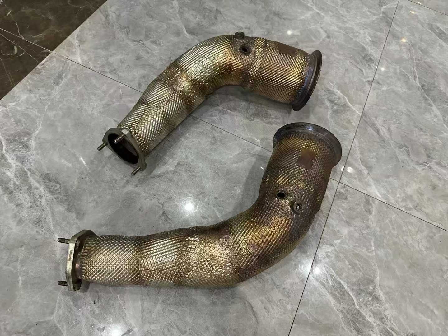 Audi C8 RS6 Akrapovič 300-Cell High-Flow Downpipes - Pre-owned