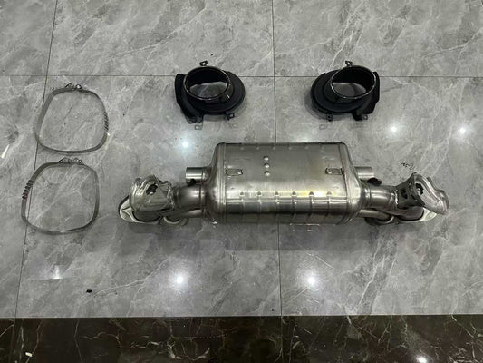 🇩🇪 Porsche 911 (992) Carrera Genuine Sport Exhaust (PSE) System - Valved Performance Set - Pre-owned