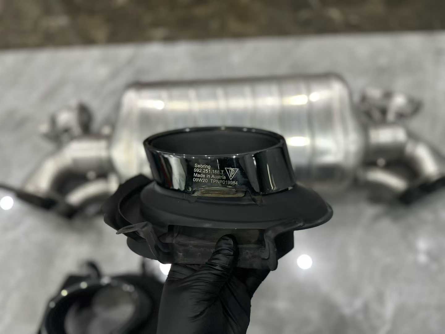 🇩🇪 Porsche 911 (992) Carrera Genuine Sport Exhaust (PSE) System - Valved Performance Set - Pre-owned