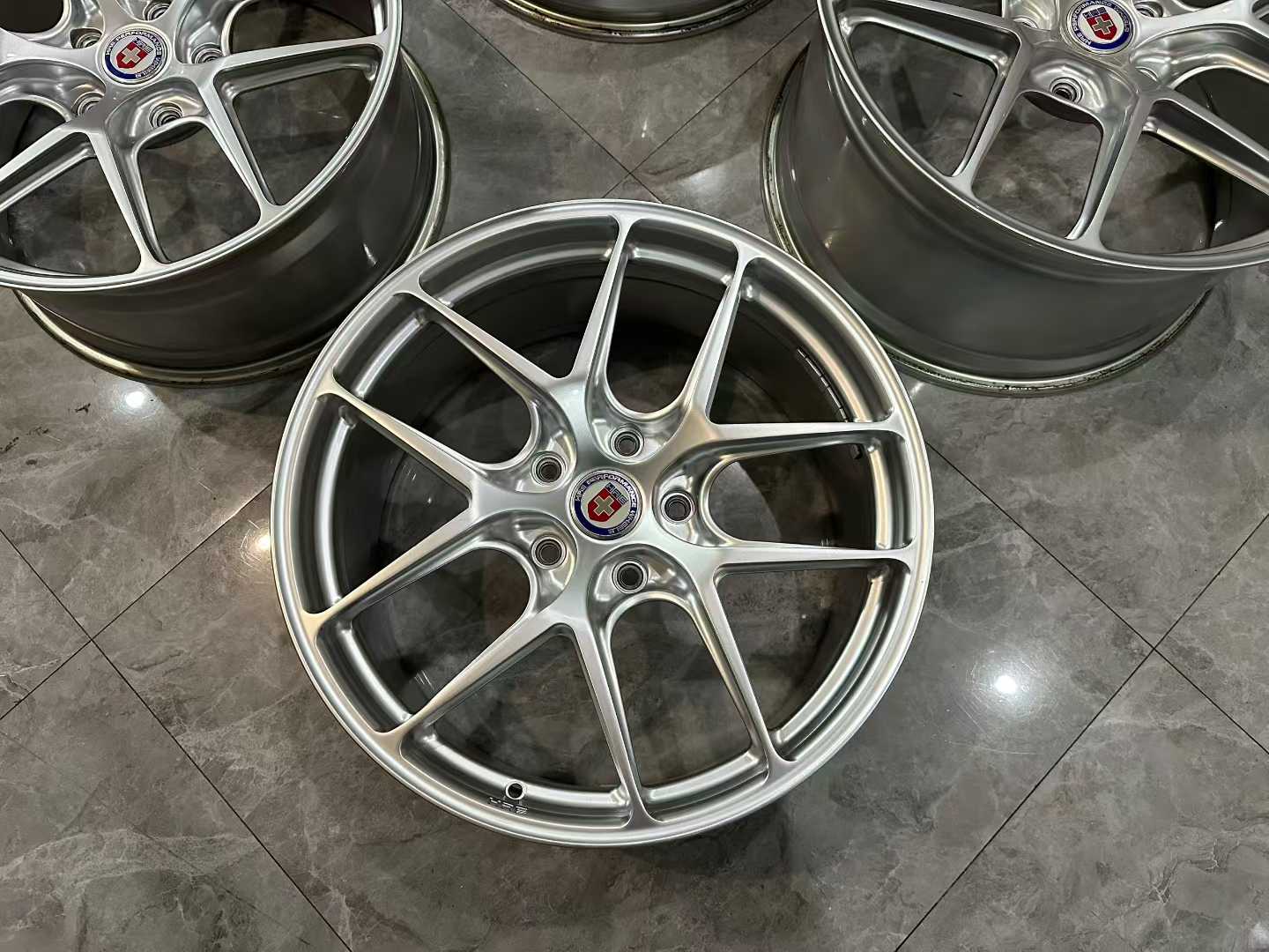 🇺🇸 HRE R101 Forged Wheels - Polished Silver - Staggered 20"/21" - Pre-owned