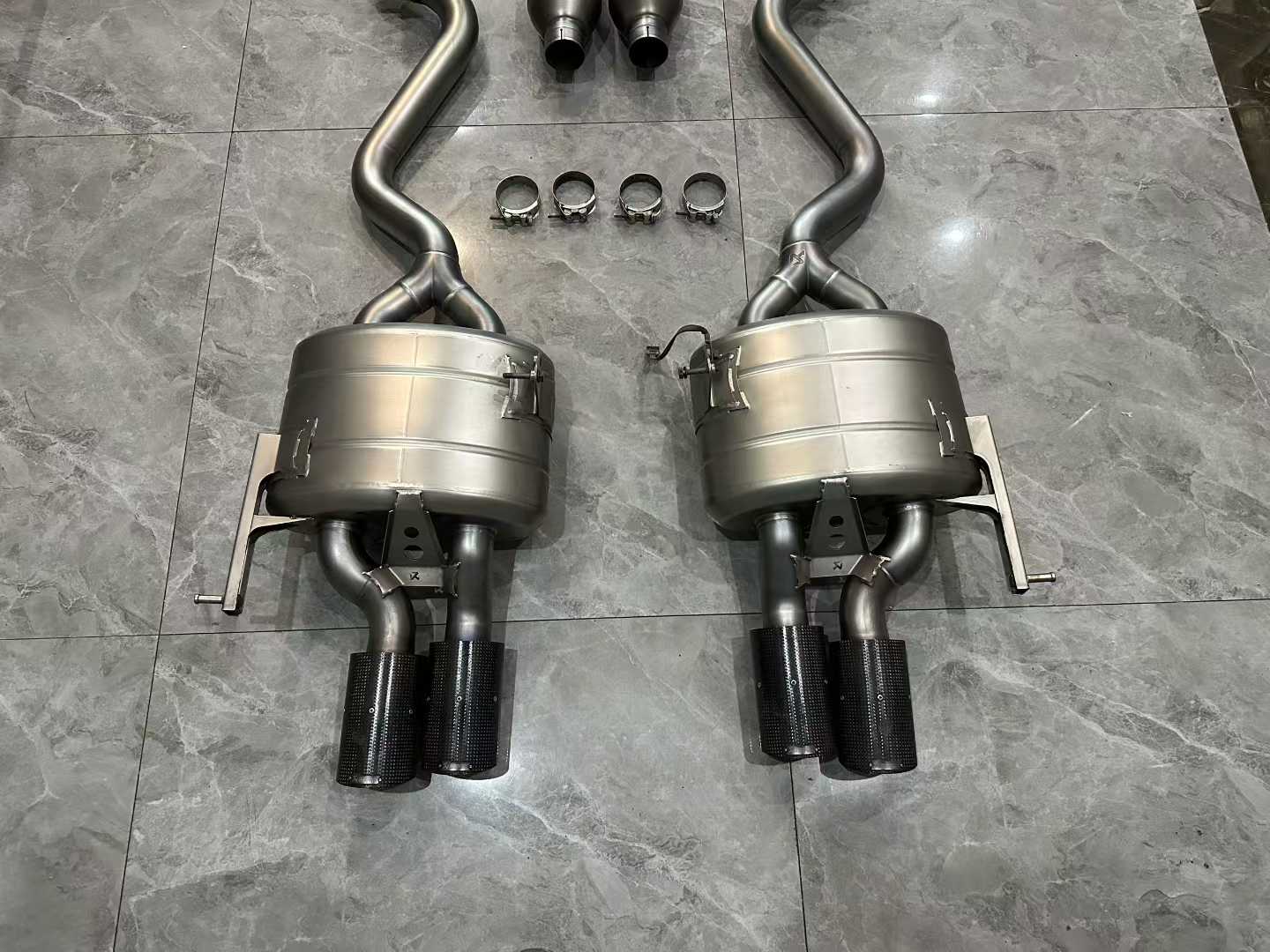 BMW M3 (E92) Akrapovič Titanium Evolution Line Exhaust w/ Carbon Fiber Tips - Pre-owned
