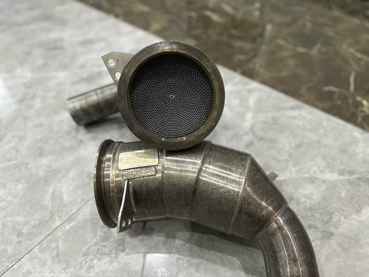 Porsche 911 (992) Carrera JBOM Super 100-Cell High-Flow Downpipes - Pre-owned