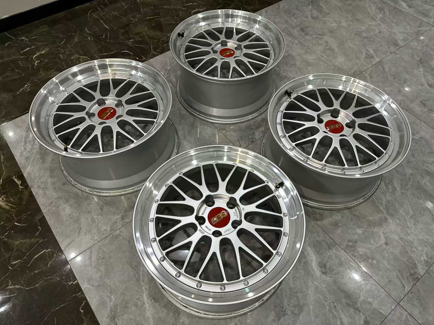 🇯🇵 BBS LM 2-Piece Die-Forged Wheels - DS-SLD - 19" Staggered Set - Pre-owned