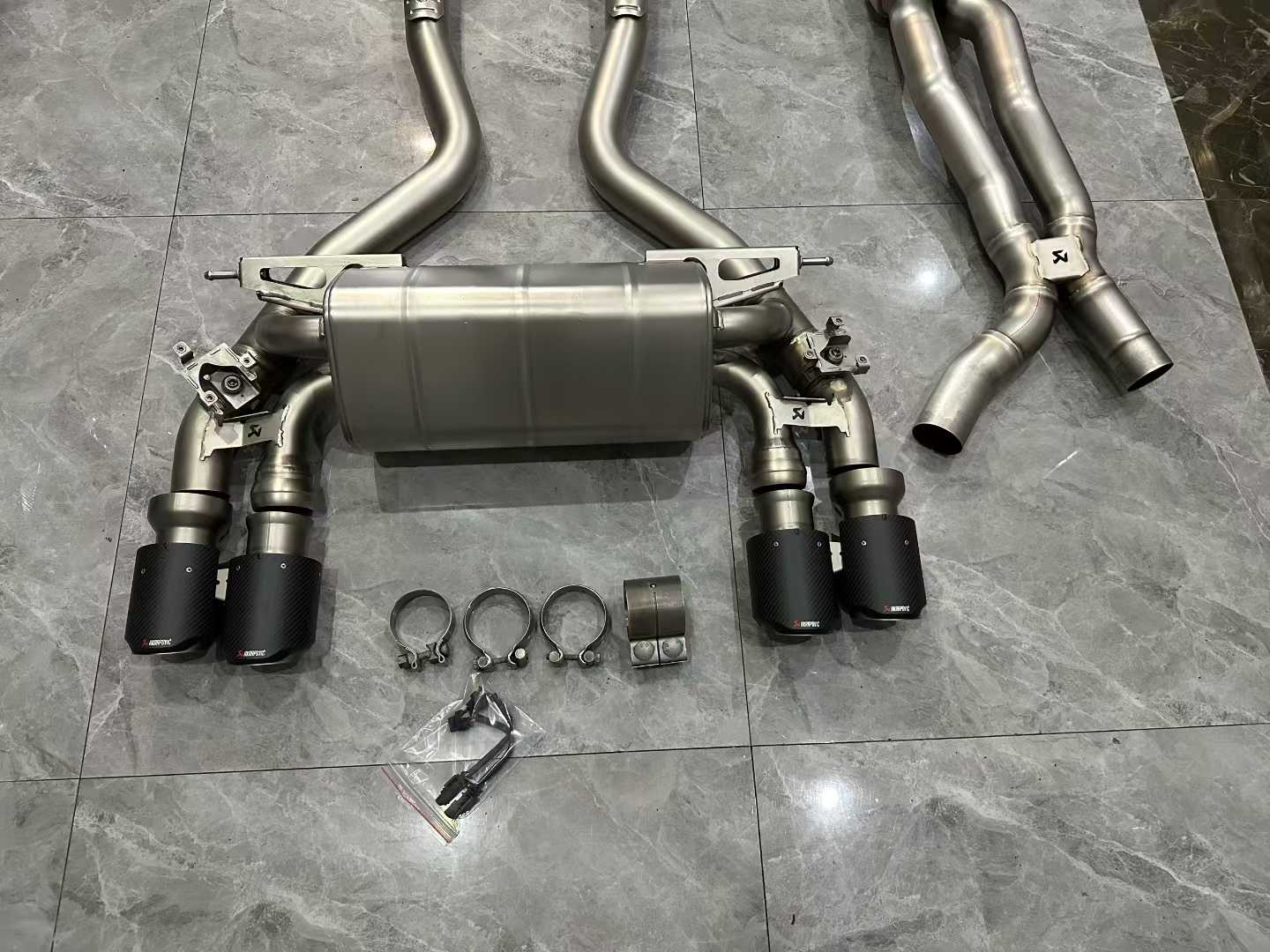 BMW M2C (F87) Akrapovič Titanium Evolution Line Exhaust w/ Carbon Fiber Tips - Pre-owned