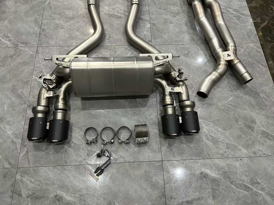 BMW M2C (F87) Akrapovič Titanium Evolution Line Exhaust w/ Carbon Fiber Tips - Pre-owned