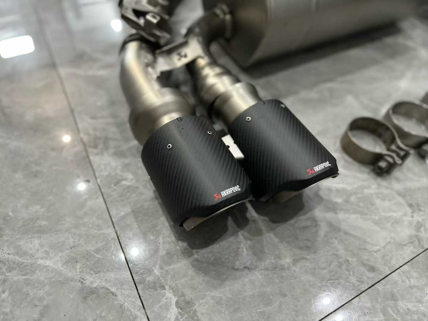 BMW M2C (F87) Akrapovič Titanium Evolution Line Exhaust w/ Carbon Fiber Tips - Pre-owned