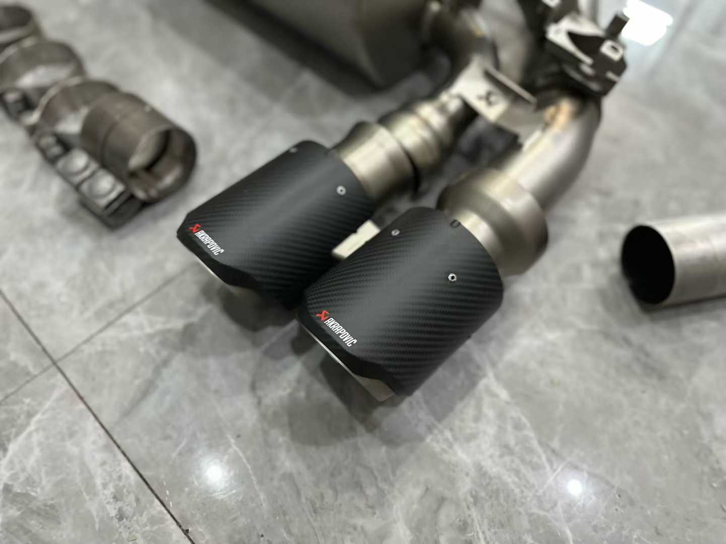 BMW M2C (F87) Akrapovič Titanium Evolution Line Exhaust w/ Carbon Fiber Tips - Pre-owned