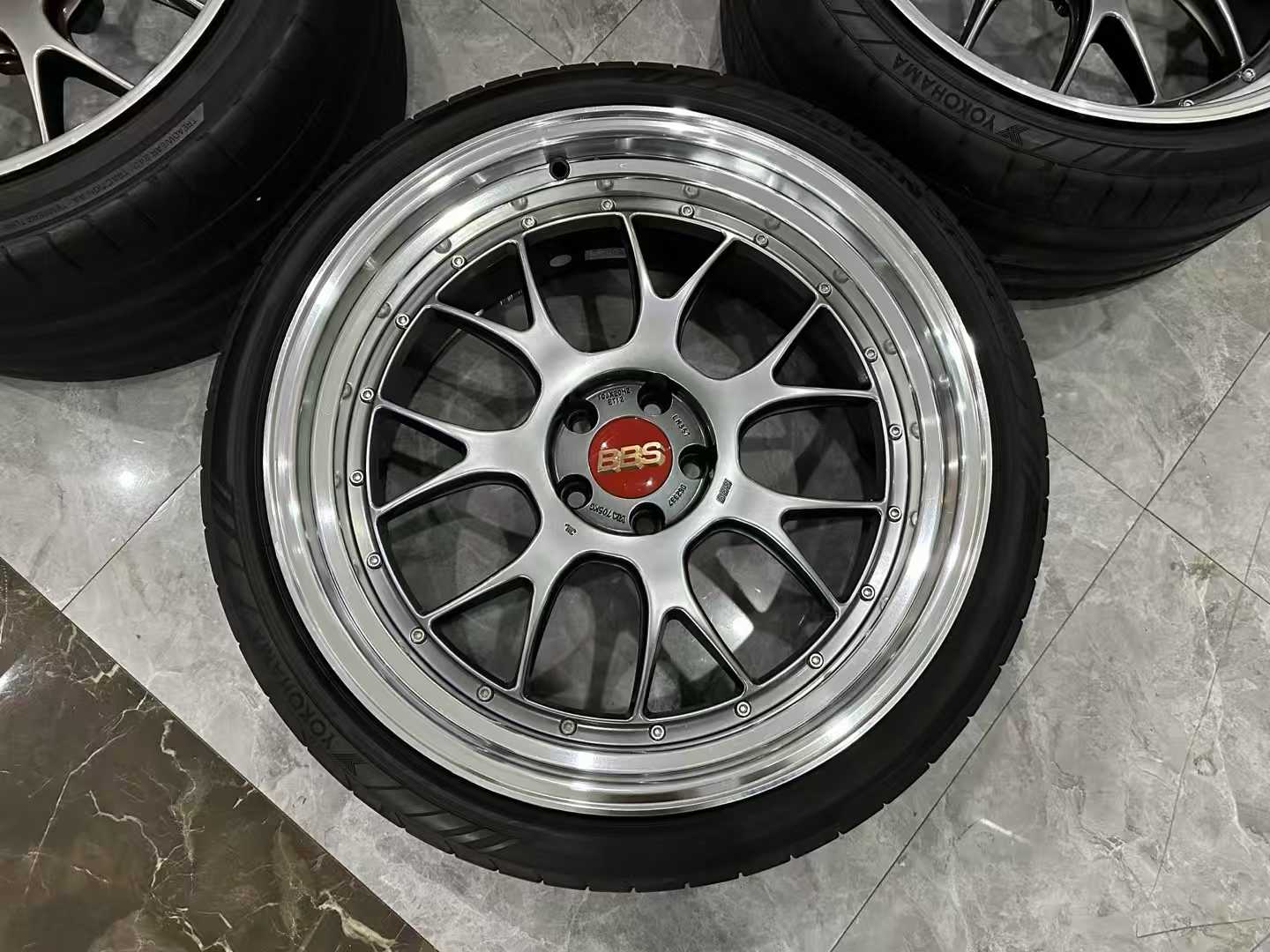 🇯🇵 BBS LM-R 20" 2-Piece Forged Wheels - DB-BKBD - Pre-owned