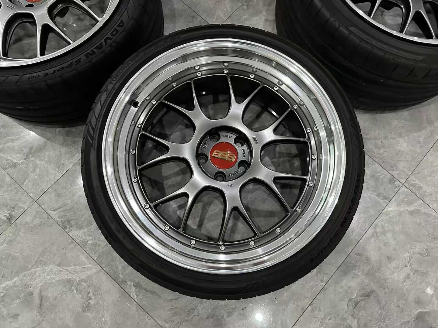 🇯🇵 BBS LM-R 20" 2-Piece Forged Wheels - DB-BKBD - Pre-owned