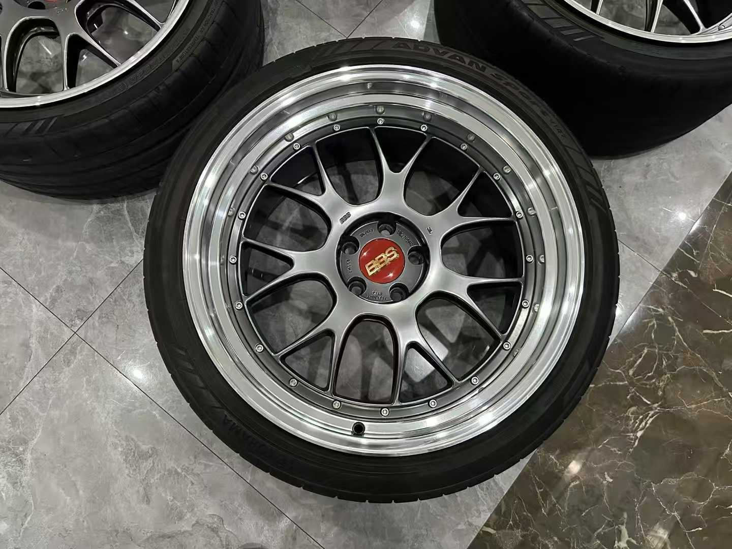 🇯🇵 BBS LM-R 20" 2-Piece Forged Wheels - DB-BKBD - Pre-owned
