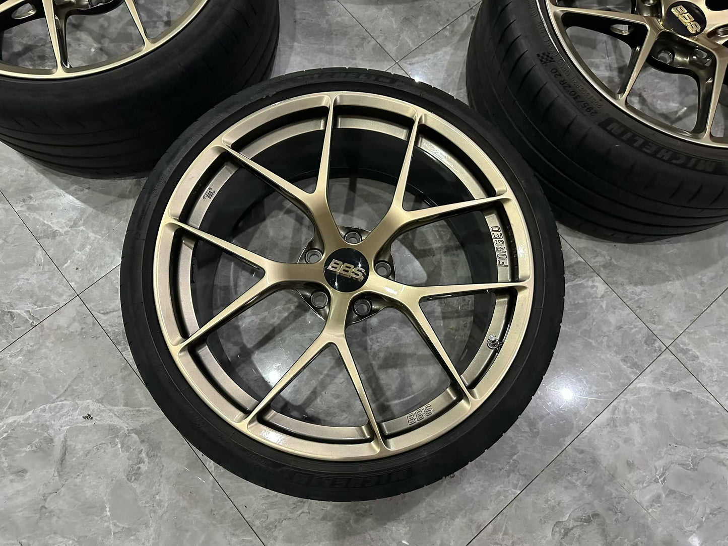 🇯🇵 BBS FI-R DG (Diamond Gold) Finish 20" Ultra-Lightweight Monoblock Forged Wheels - Pre-owned