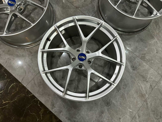 🇯🇵 BBS FI-R DS (Diamond Silver) Finish 20" Ultra-Lightweight Monoblock Forged Wheels - Pre-owned