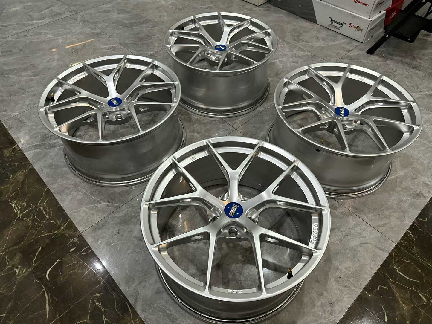 🇯🇵 BBS FI-R DS (Diamond Silver) Finish 20" Ultra-Lightweight Monoblock Forged Wheels - Pre-owned
