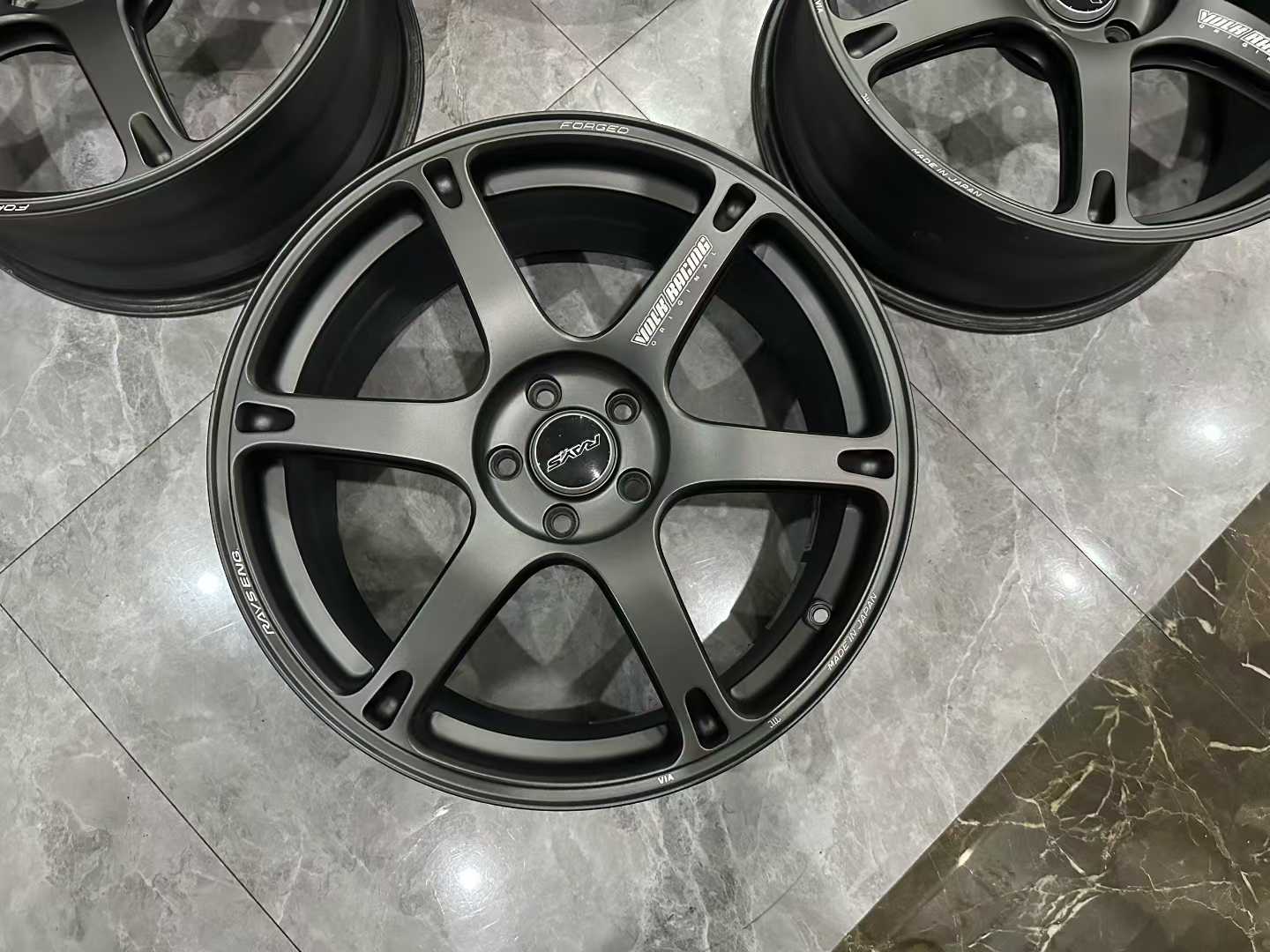 🇯🇵 RAYS VOLK RACING TE037 6061 Forged Wheels - 19" Staggered Set - Pre-owned